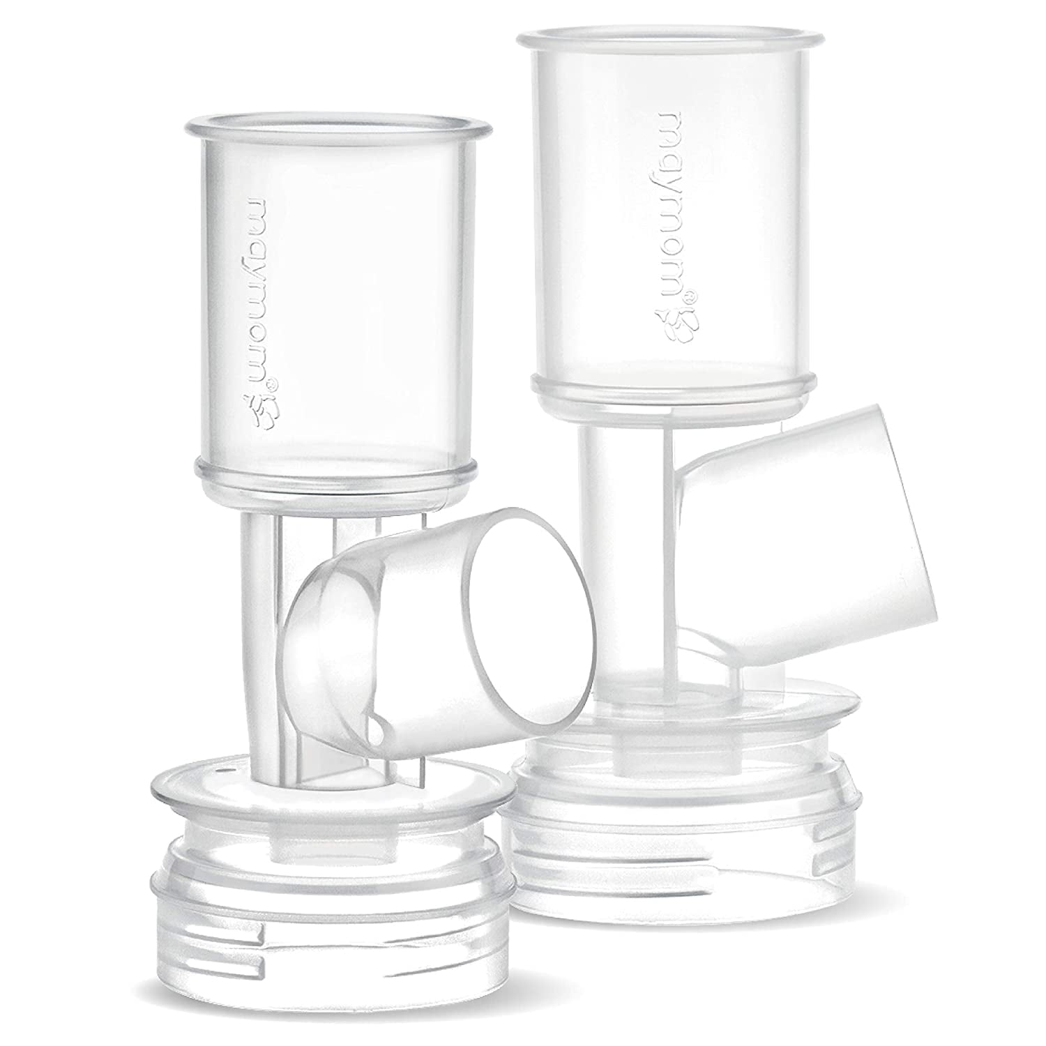 Maymom MyFit Connector Set, Two-Piece Breast shield Base Connectors Compatible with Selected Ameda Breast Pumps (Connector)