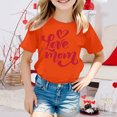 thumbnail image 2 of Fshinging T Shirts For Girls Graphic Bouquet Cute Printed Solid Color Casual Plus Size Tops, 2 of 4