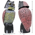 thumbnail image 2 of Galashield Owl Decoy to Scare Birds Away Scarecrow Fake Owl with Rotating Head 16" Tall, 2 of 4