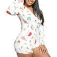 thumbnail image 4 of Combinaison Sexy Moulante Décontractée pour Femmes, Combinaison à Manches Longues, Short, Justaucorps, Tenue de Maison, Pyjama, 4 of 5