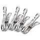 thumbnail image 1 of Pinzas para ropa de metal, paquete de 20 pinzas para toallas de piscina de acero inoxidable de 3,5 pulgadas, pinzas para sillas para toallas de playa, deje que su ropa, edredones y mantas se vue, 1 of 5