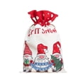 thumbnail image 2 of El regalo de gran tamaño vendedor caliente 2022 del lazo de Santa Sacks de la Navidad del algodón empaqueta el saco de Santa, 2 of 3