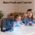 thumbnail image 4 of Shinic 9'' Tabletop Box Fan,Portable Cooling Box Fan with Strong Airflow,Quiet Window Box Fan for Home, Office, Dorm & Workshop, Black, 4 of 7