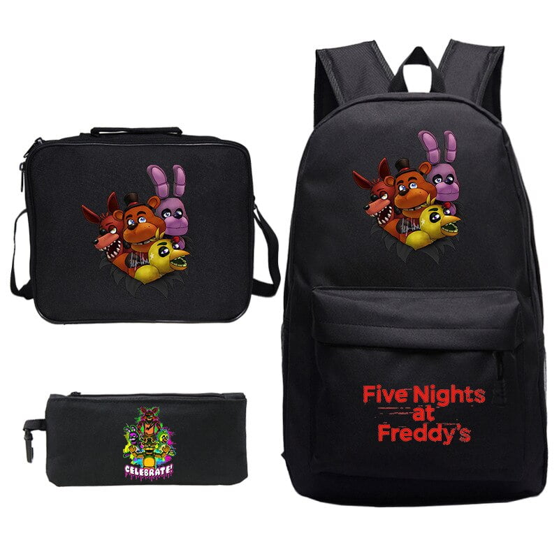 Five Night At Freddy bolsas escolares de dibujos animados para ninos mochilas para ninos mochila para ninos mochila para ninas bolsa para estudiantes moda para ninos 3 unids set Fivean unisex Walmart ...