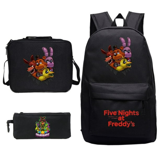 Five Night At Freddy bolsas escolares de dibujos animados para ninos mochilas para ninos mochila para ninos mochila para ninas bolsa para estudiantes moda para ninos 3 unids set Fivean unisex Walmart ...