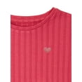 thumbnail image 3 of 365 Kids from Garanimals Girls Rib Top and Pants Set, 2-Piece, Sizes 4-10, 3 of 3