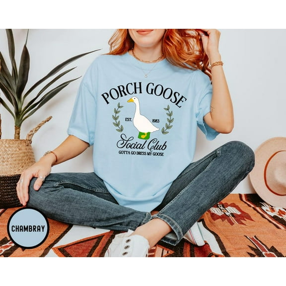 Porch Goose Tshirt, Porch Goose Clothing, Funny Goose Mom, Goose Mama, Cute Goose Shirt, Silly Goose Shirt Gifts, Goose Clothes for Women