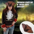 thumbnail image 6 of PMU Caribbean Pirate Hat w/ Dreads Party Accessory Pkg/1, 6 of 7