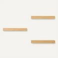 thumbnail image 4 of Basics Wood Floating Wall Shelves, 3-Pack, Pine, 15.8" x 5" x 1.8", Natural Wood Finish, 4 of 5