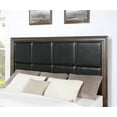 thumbnail image 5 of Roundhill Aetheria Contemporary Wood 6-Piece Upholstered Storage Bedroom Set in Dark Brown, 5 of 14