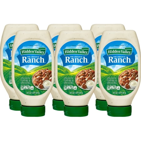 Hidden Valley Gluten Free Keto-Friendly Original Ranch Salad Dressing and Topping  20 fl oz  Pack of 6