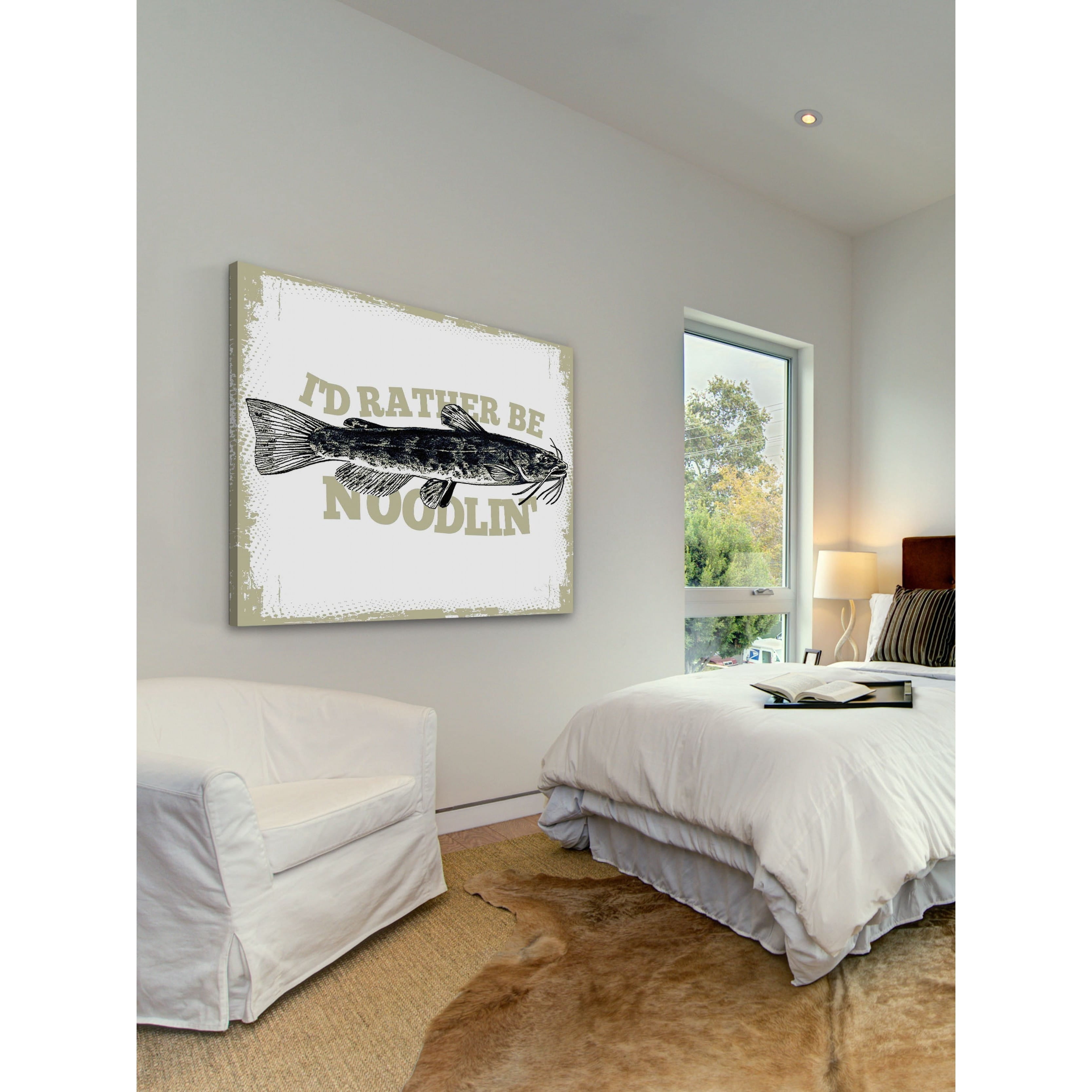 Marmont Hill Catfish Noodlin by Saturday Evening Post Painting Print on Canvas