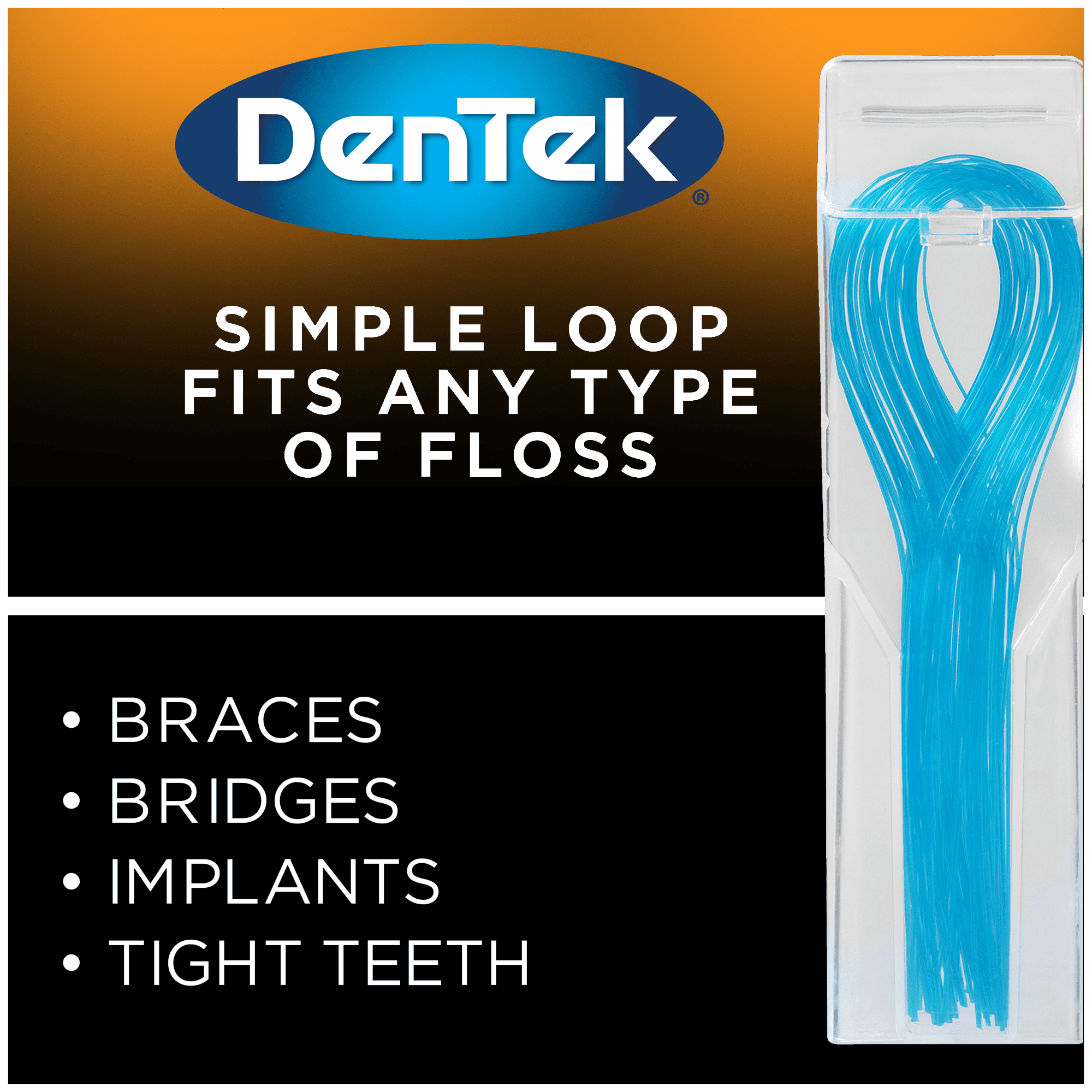 (3 pack) DenTek Floss Threaders, For Braces, Bridges, and Implants, 50 Count