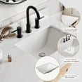 thumbnail image 4 of ARIEL CAMBRIDGE 37 Inch Single Rectangular Sink Bathroom Vanity With Pure White Quartz Countertop 1.5 Inch Edge In Oak, 4 of 7