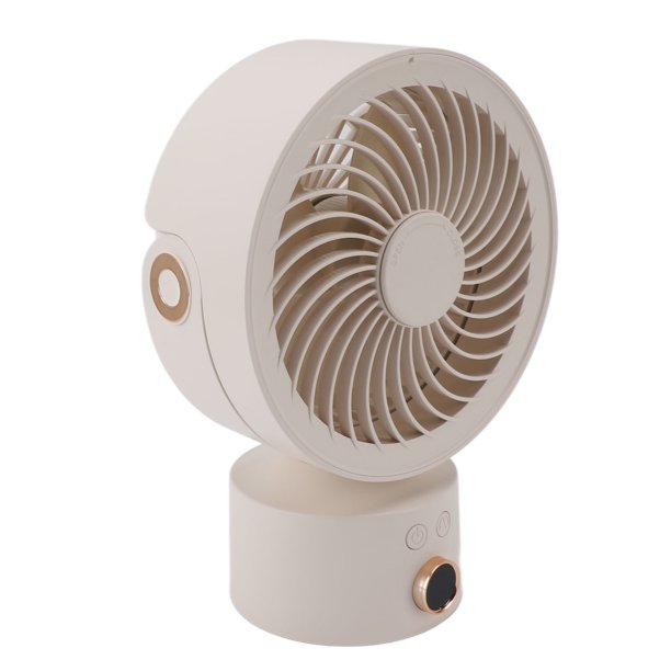 Ventilador De Escritorio, Circulador De Aire Recargable USB Portátil De Operación De Baterías, Ventilador Con Un Temporizador De 4H Para La Oficina De Acampar De