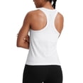 thumbnail image 1 of Musculosa CRZ YOGA sin costuras con espalda nadadora blanca talla grande, 1 of 4