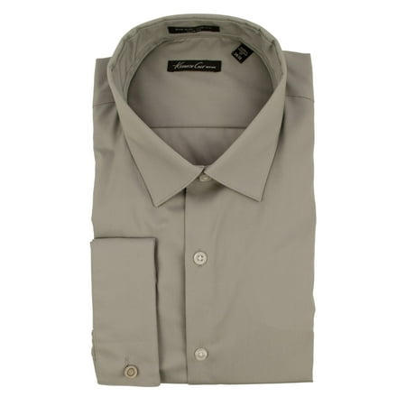 New York Men's Stretch Slim Fit French Cuff Sleeve Shirt M 17(34/35)