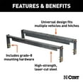 thumbnail image 2 of CURT 61502 Gooseneck Hitch Universal Rail Kit, 2 of 2