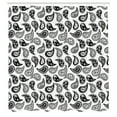 thumbnail image 3 of Ambesonne Paisley Shower Curtain, Different Flowers Forms, 69"Wx75"L, Grey and Black, 3 of 5