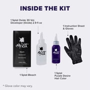 Splat Original Complete Kit, Semi-Permanent Hair Dye with Bleach, Purple Desire