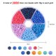 thumbnail image 2 of 3800 cuentas de semillas de vidrio, juego de cuentas de pulsera de 3 mm, cuentas de vidrio surtidas con caja de almacenamiento de plástico Zhivalor  BST3025995-3, 2 of 6