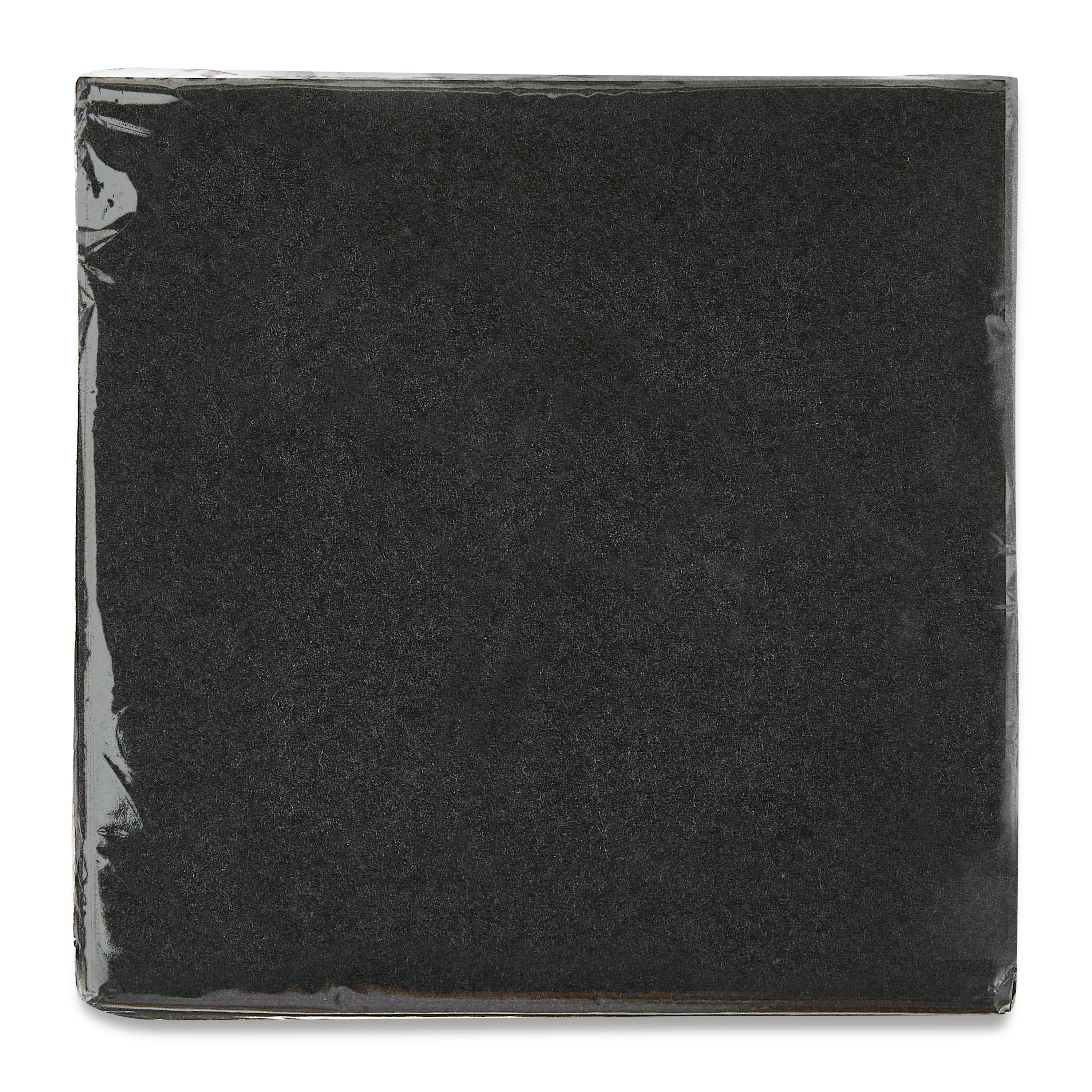 (4 pack) 75 Count 6.5IN x 6.5IN Black Disposable Paper Napkins by Way To Celebrate