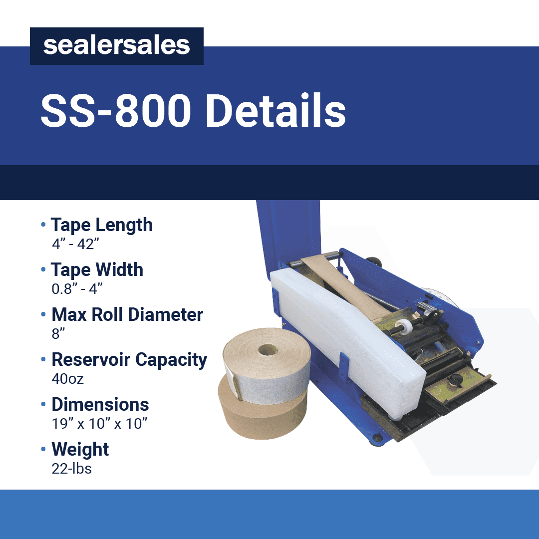 Sealer Sales Manual Gummed Tape Kraft Paper Tape Dispenser