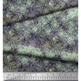 thumbnail image 3 of Soimoi Viscose Chiffon Fabric Curve Diamond Geometric Print Fabric by the Yard 42 Inch Wide, 3 of 3