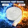 thumbnail image 5 of Uxcell 33Ft-4mm High TEMP Fiberglass Sleeve Insulation Cable Protectors White, 5 of 7