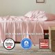 thumbnail image 2 of Juego de sábanas Bedsure, tamaño queen, derivado del rayón, color rosa, 2 of 7