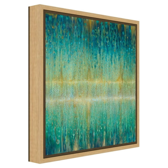 Amanti Art Rain Abstract I Framed Canvas Wall Art