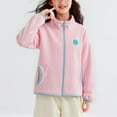 thumbnail image 2 of Zshosam Boys Fall Jacket Girls Boys Fleece Jacket Kids Winter Coat Lightweight Full-Zip Spring Fall Windbreaker Size 3T 4T,(Pink 3-4 Years), 2 of 9