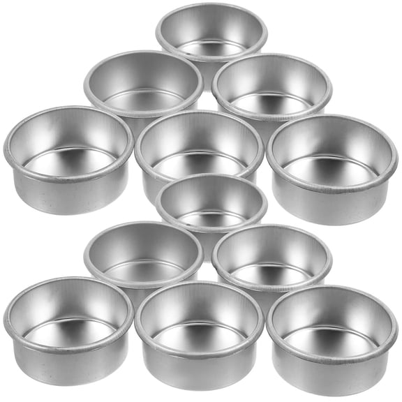 IBASETOY 20Pack Empty Container For Scented Candles Iron Round Diy Homeowners