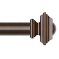 thumbnail image 1 of Barra de cortina KAMANINA Bronze de 168 a 305 cm, ajustable con remates cuadrados, 1 of 9