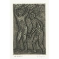 thumbnail image 3 of Yo Sugano 11x14 Black Modern Framed Museum Art Print Titled - Male and Woman in Gray (1937 - 1969), 3 of 5