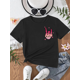 thumbnail image 1 of MILKYSHIP 'On My Mom's Last Nerve' Fun Letter Print Girls' T-Shirt - Casual Short Sleeve, Crew Neck, Summer Top for Youngsters, 1 of 5