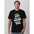 thumbnail image 1 of Playera Grande y Alto para Hombre Big and Tall t Shirt Camisas Playeras Manga Corta con Cuello Redondo para Hombres1pc Inspirational 3D Print T-Shirt - Breathable Cotton Casual Crew Neck Tee with "S, 1 of 5