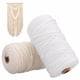 thumbnail image 2 of Cordón de algodón blanco duradero de 200m, cordón trenzado Beige Natural, cuerda artesanal de macramé, bricolaje, hecho a mano, suministro decorativo para el hogar de 3mm Ormromra 2028901-1, 2 of 6
