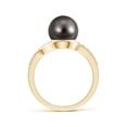 thumbnail image 2 of ANGARA Solitaire Tahitian Cultured Pearl Bypass Ring with Diamonds in 14K Yellow Gold for Women | June Birthstone, Birthday, Anniversary, Jewelry Gift for Women | Pearl Ring, 2 of 8