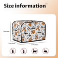 thumbnail image 4 of Toaster Covers 2 Slice, Cute Funny Astronaut Corgi Dog Waterproof Bread Machine Cover Fits for Standard 2 Slice Toasters, Home Decor Toaster Protection with Hanging Rope, 4 of 7