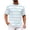 Light Blue 1, variant on cfhntfmh Mens Striped T Shirt Short Sleeve T-Shirts Casual Crewneck Basic Shirt Color Block Stretch Summer Beach Vacation Tees