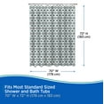 thumbnail image 5 of Kenney Medium Weight Decorative PEVA Shower Curtain Liner, 70" W x 72" H, Lots of Dots, 5 of 5