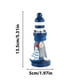 thumbnail image 3 of Adorno de faro de madera con diseño de viento marino | Decoración náutica para el hogar | Artesanía costera | Decoración de mesa duradera | Regalo para amantes de la playa | Ideal para sala de, 3 of 6