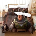 thumbnail image 3 of Buzz Lightyear Duvet Cover 3D Printed Set Bedding Set Anime Characters Quilt Cover Ultra Soft Breathable Conforter Cover Microfiber Comforter Cover Protector Set Pillowcases Double, 3 of 5