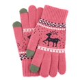 thumbnail image 1 of Snowflake Printing Gloves Phone Touch Screen Knitted Gloves Winter Thick Keep Warm Gloves Elks Xmas Mittens Full finger Gloves, 1 of 4
