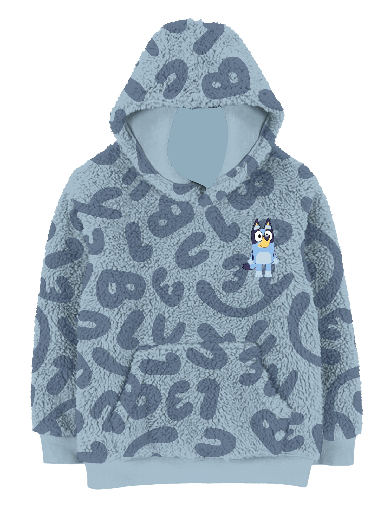 Bluey, Boys' & Big Boys' Hooded Woobie, Just Bluey, Sizes 4-18