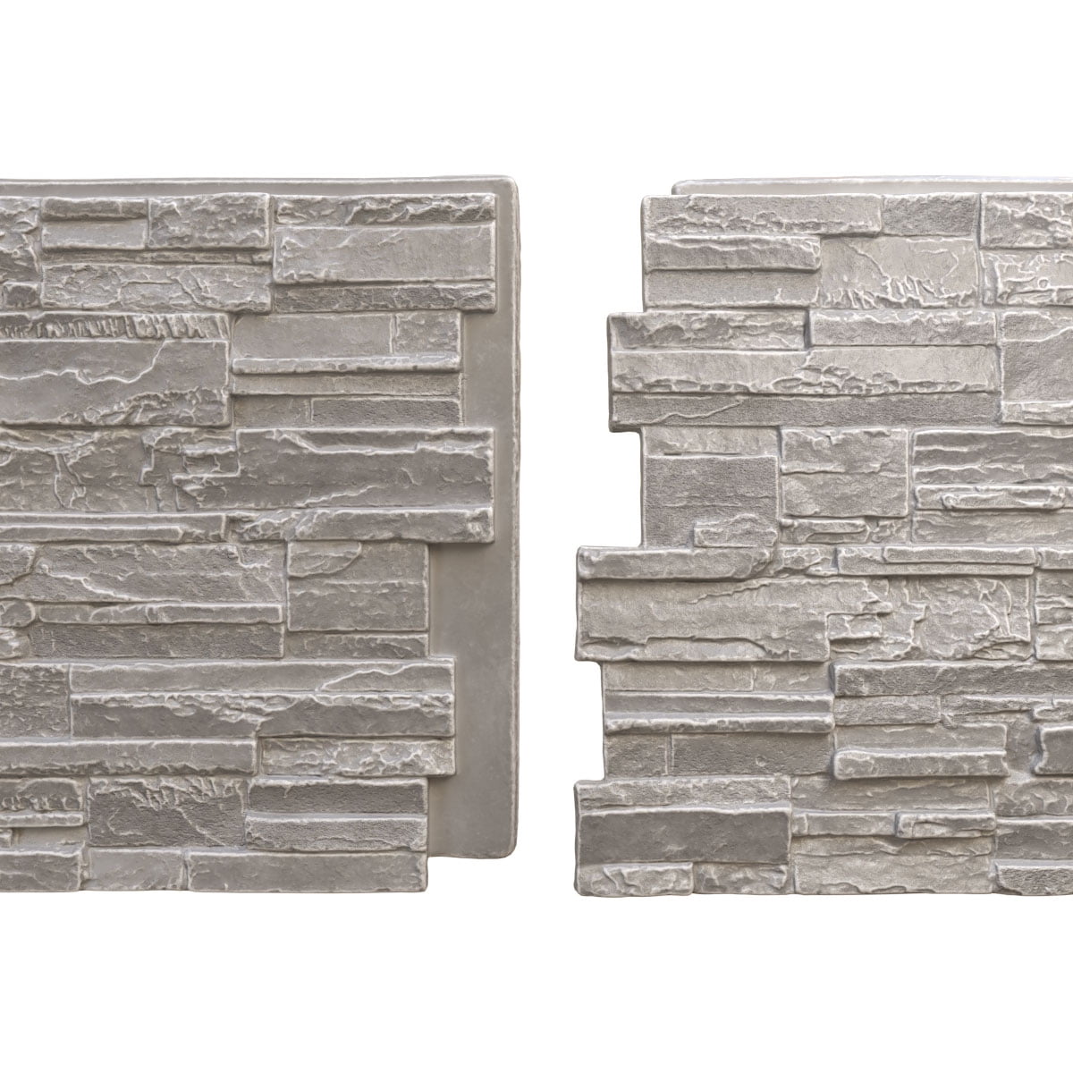 Ekena Millwork EverStone Faux Stone Siding, Grey, 48"