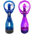 thumbnail image 1 of Water Mist Spray Bottle Fan Portable Handheld Mister - Battery Operated (Purple & Blue), 1 of 1