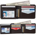 thumbnail image 2 of Alpine Swiss RFID Mens Wallet Deluxe Capacity Hybrid Bifold Flipout ID Window, 2 of 7