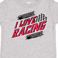 thumbnail image 4 of Inktastic I Love Racing with Tire Marks Boys or Girls Toddler T-Shirt, 4 of 5